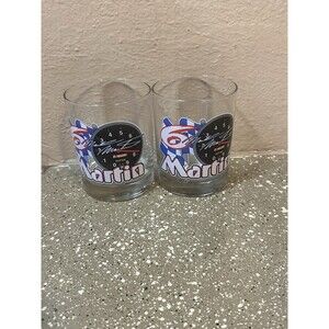 Mark Martin NASCAR #6 Pepsi Racing Team Collector Glass Set of 2